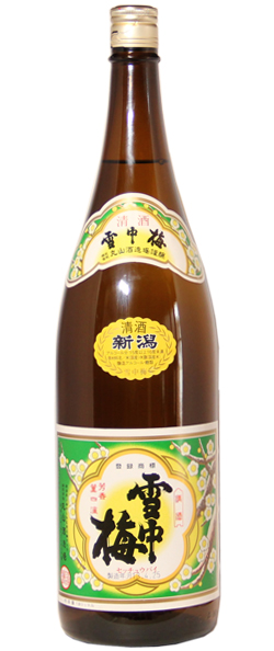 雪中梅 清酒 1.8L